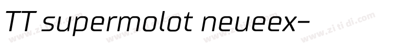 TT supermolot neueex字体转换
